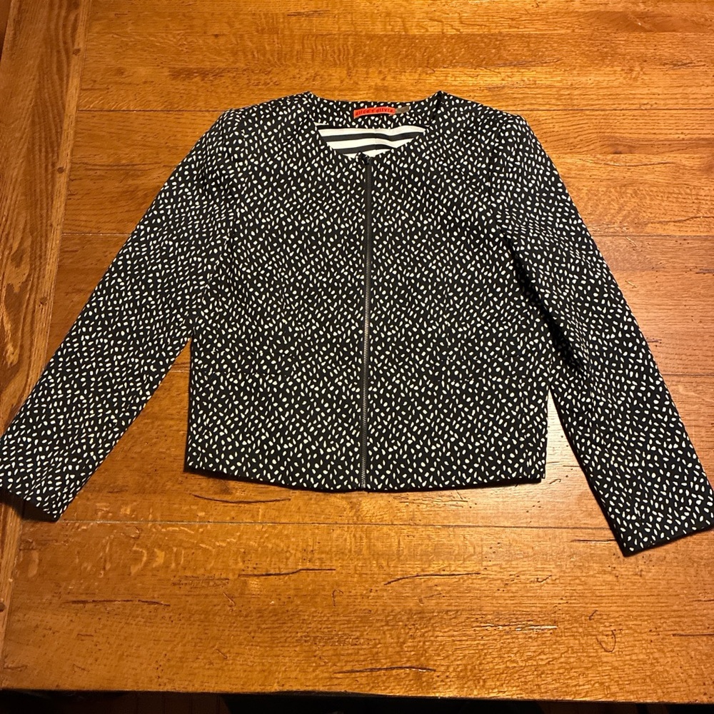 Alice + Olivia Black and White Jacket Blazer